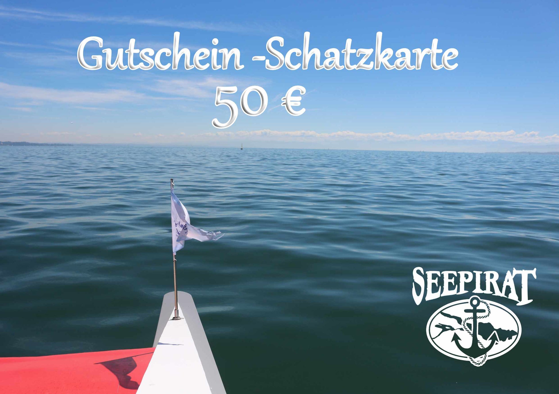 Vorlage Gutschein 50 euro Foto vom Bodensee