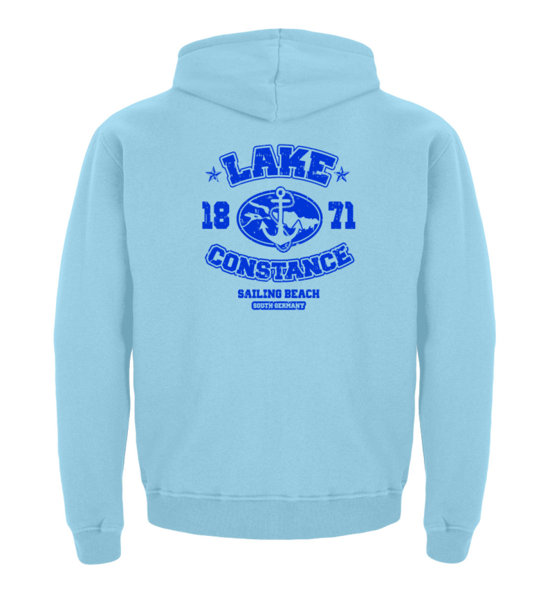 Seepirat Bodensee Kinder Hoodie rückenmotiv blau Lake Constance KIds