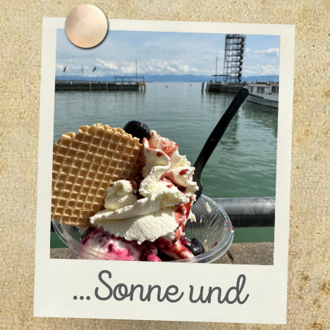 Eis essen in Friedrichshafen
